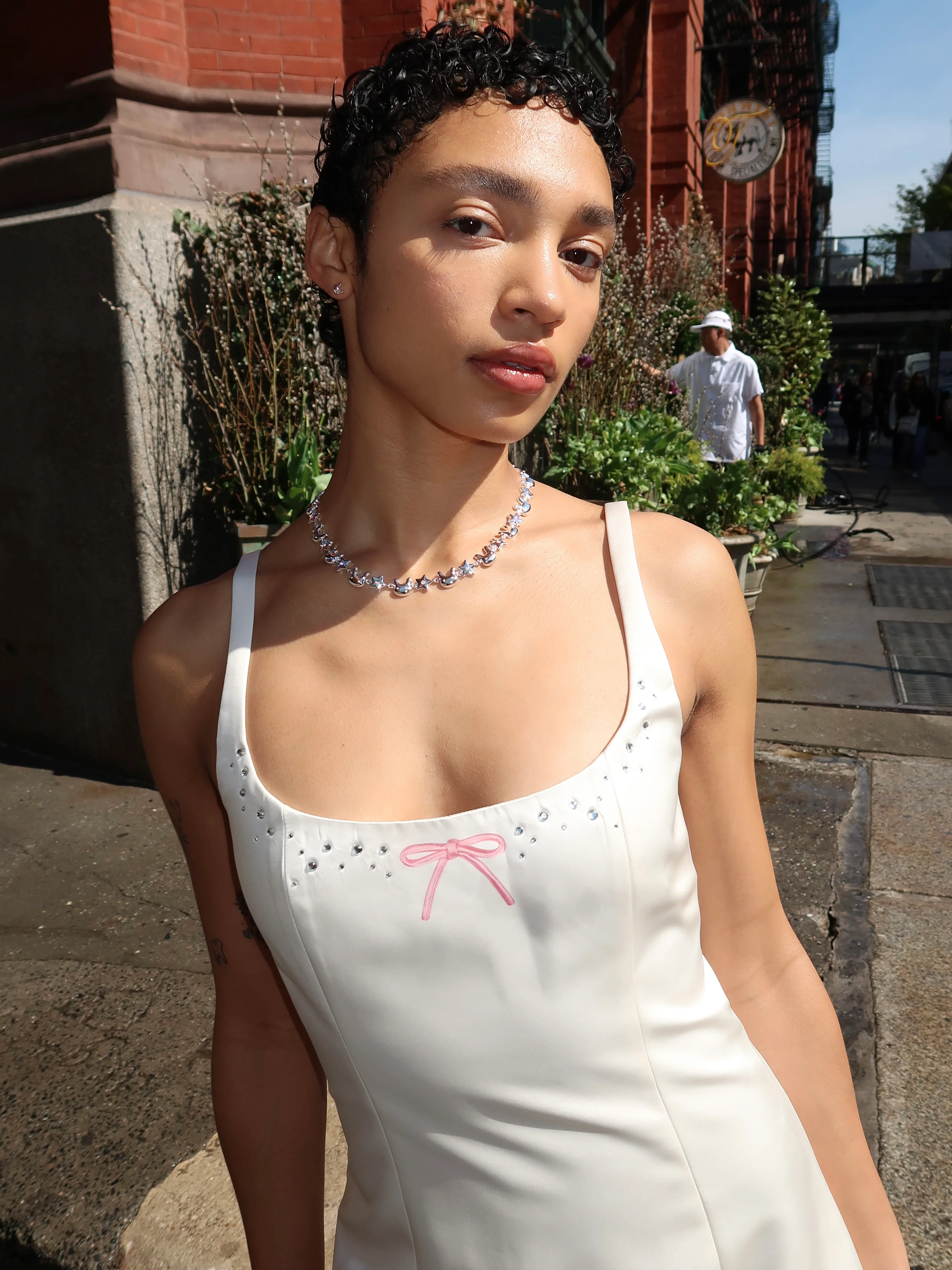 Terminator Bunny Star Necklace in Silver
