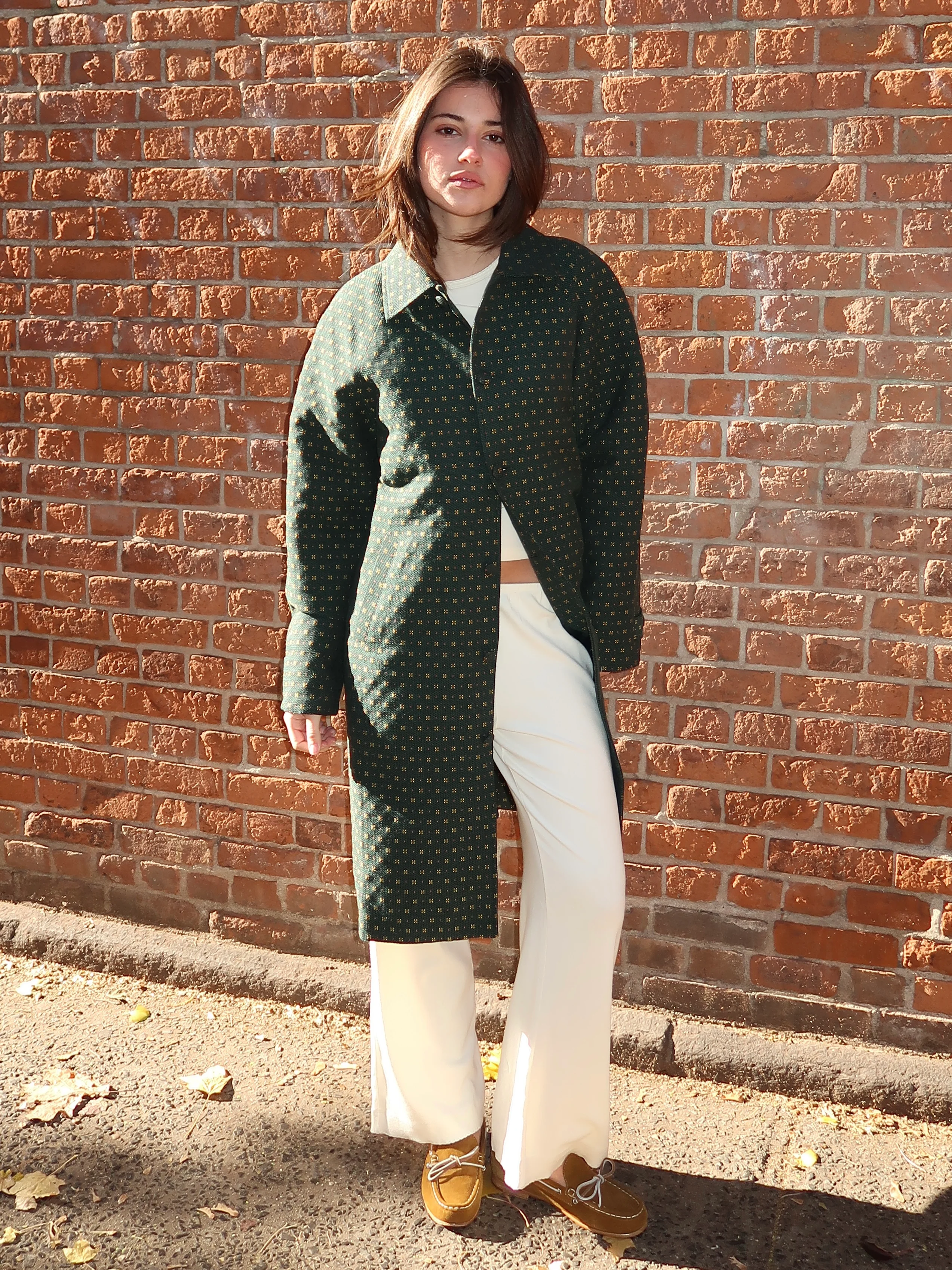 The Daisy Coat in Oregano