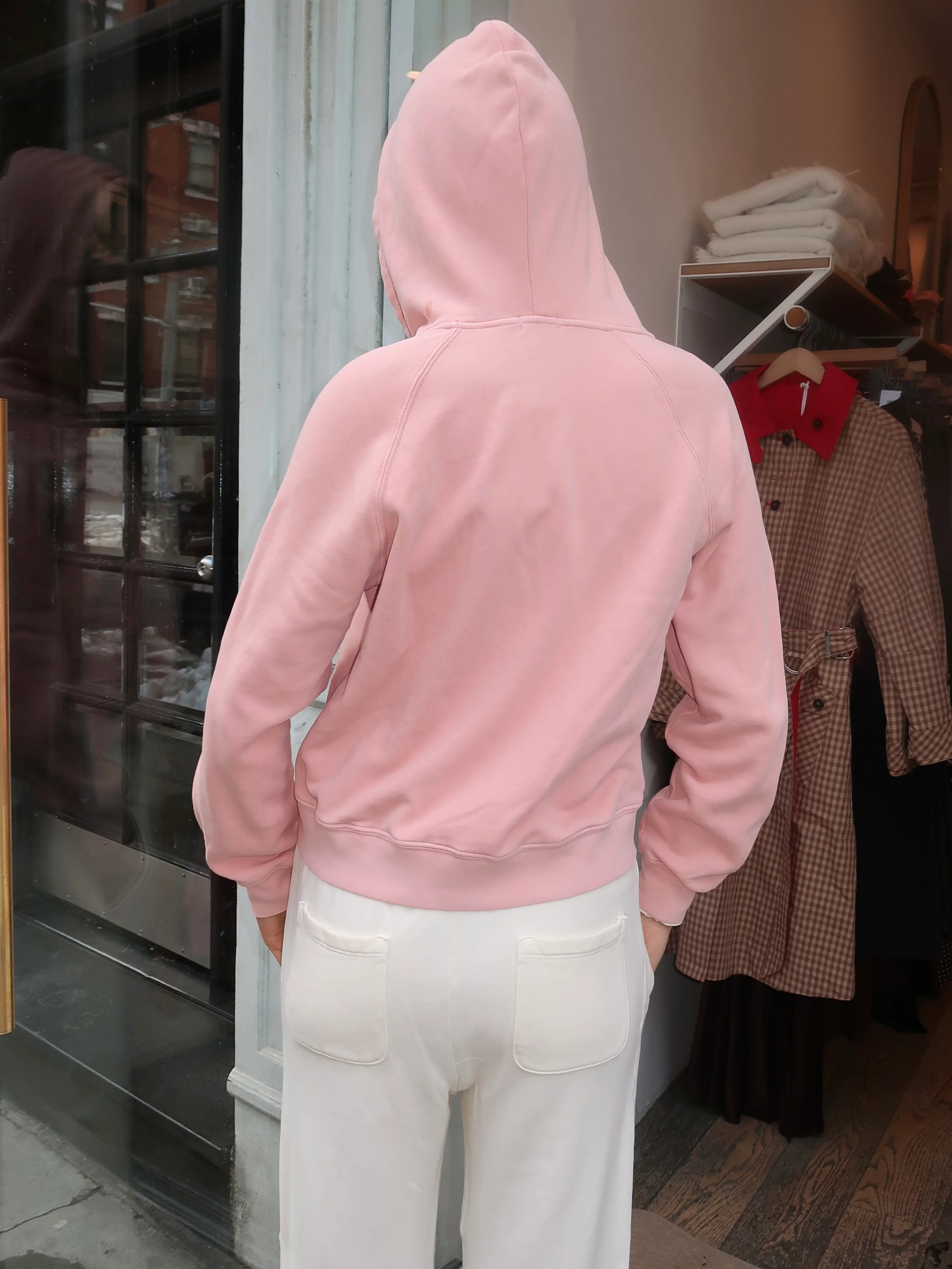 The Eco-Fleece Zip Up Sweatshirt in Blossom - Image 3