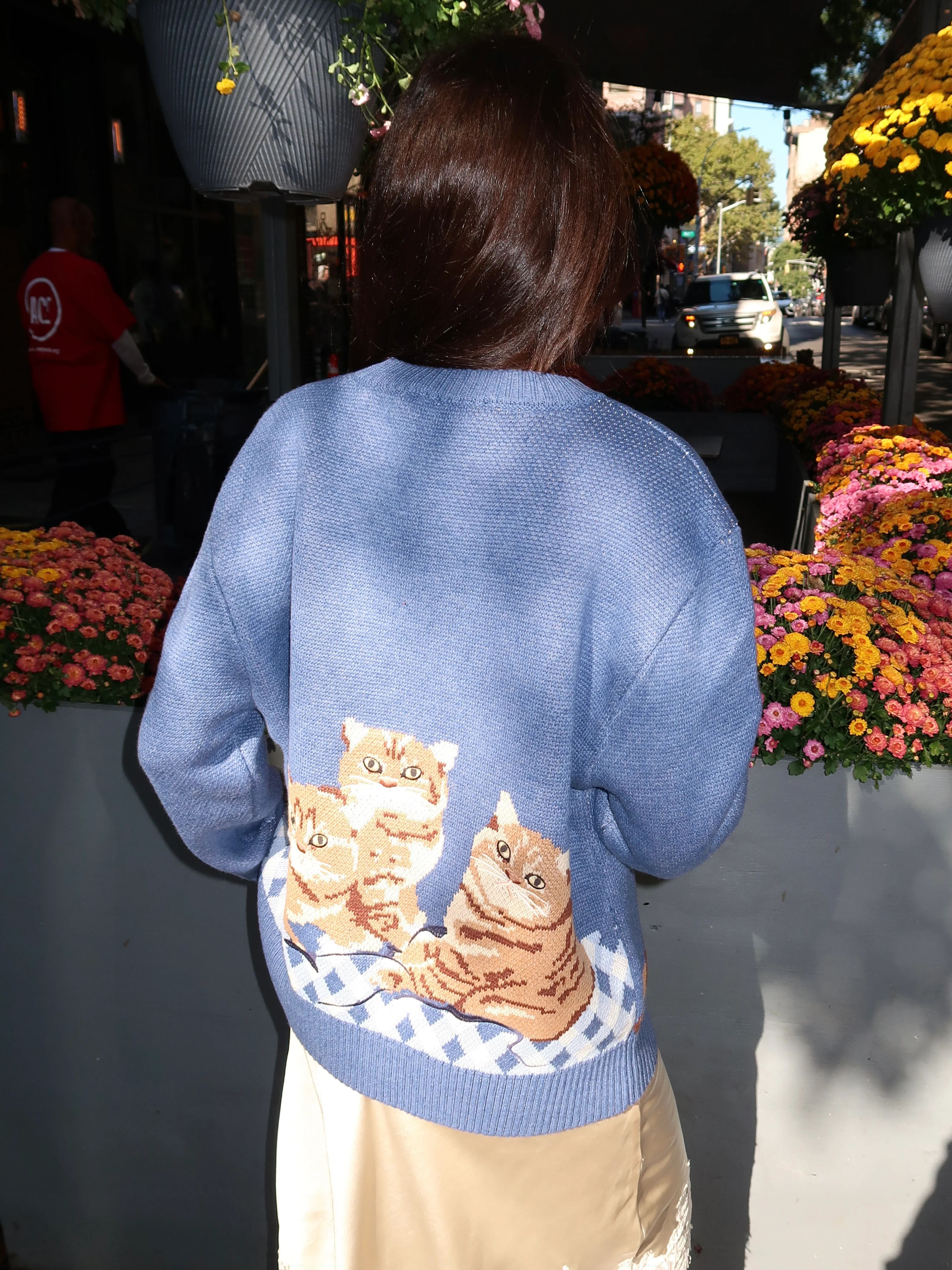 The Ginger Cat Crew in Mid Blue - Image 3