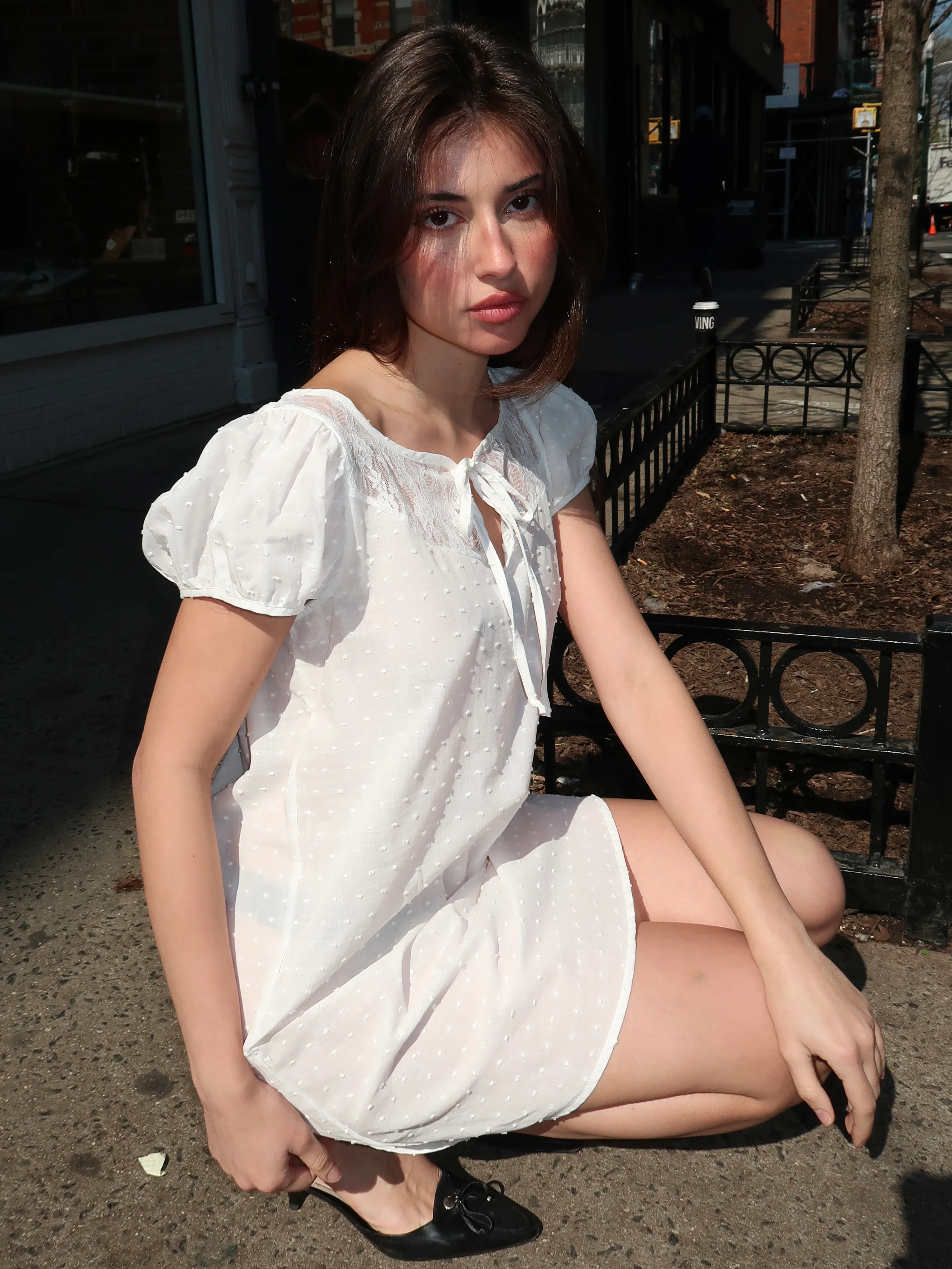 The Margaret Dress in White - Image 2