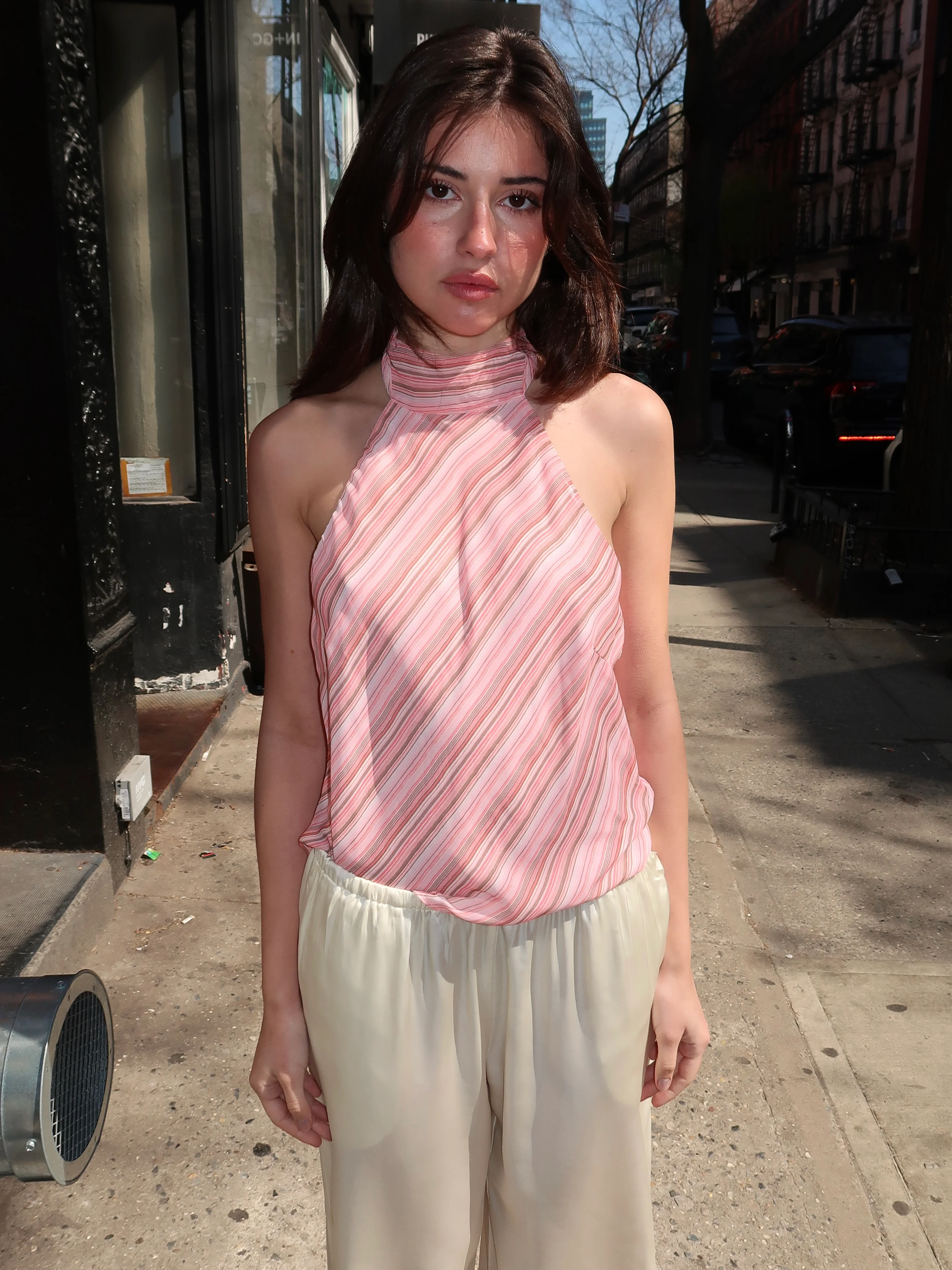 The Piper Top in Pink Stripe - Image 2
