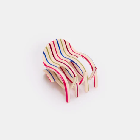 Ursa Claw in Vanilla Stripe