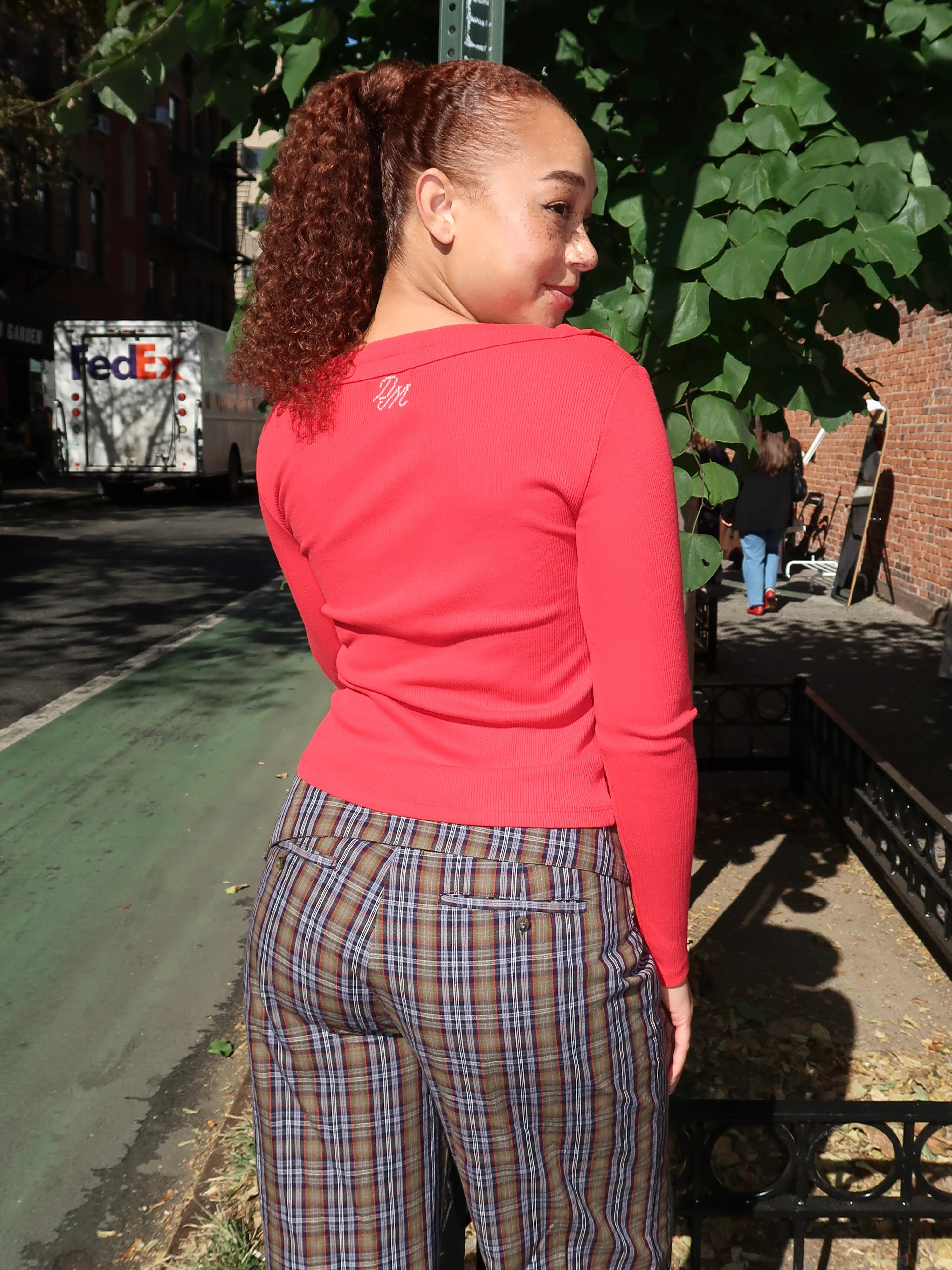 Varsha Cardigan in Cherry Red - Image 3