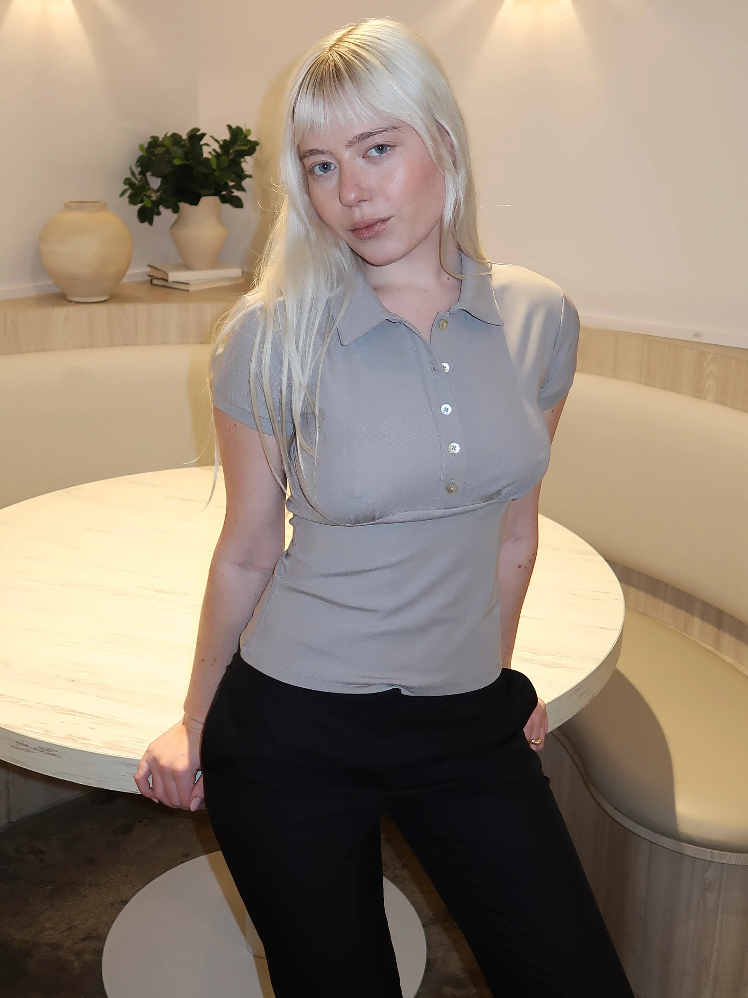 Ventura Top in Grey