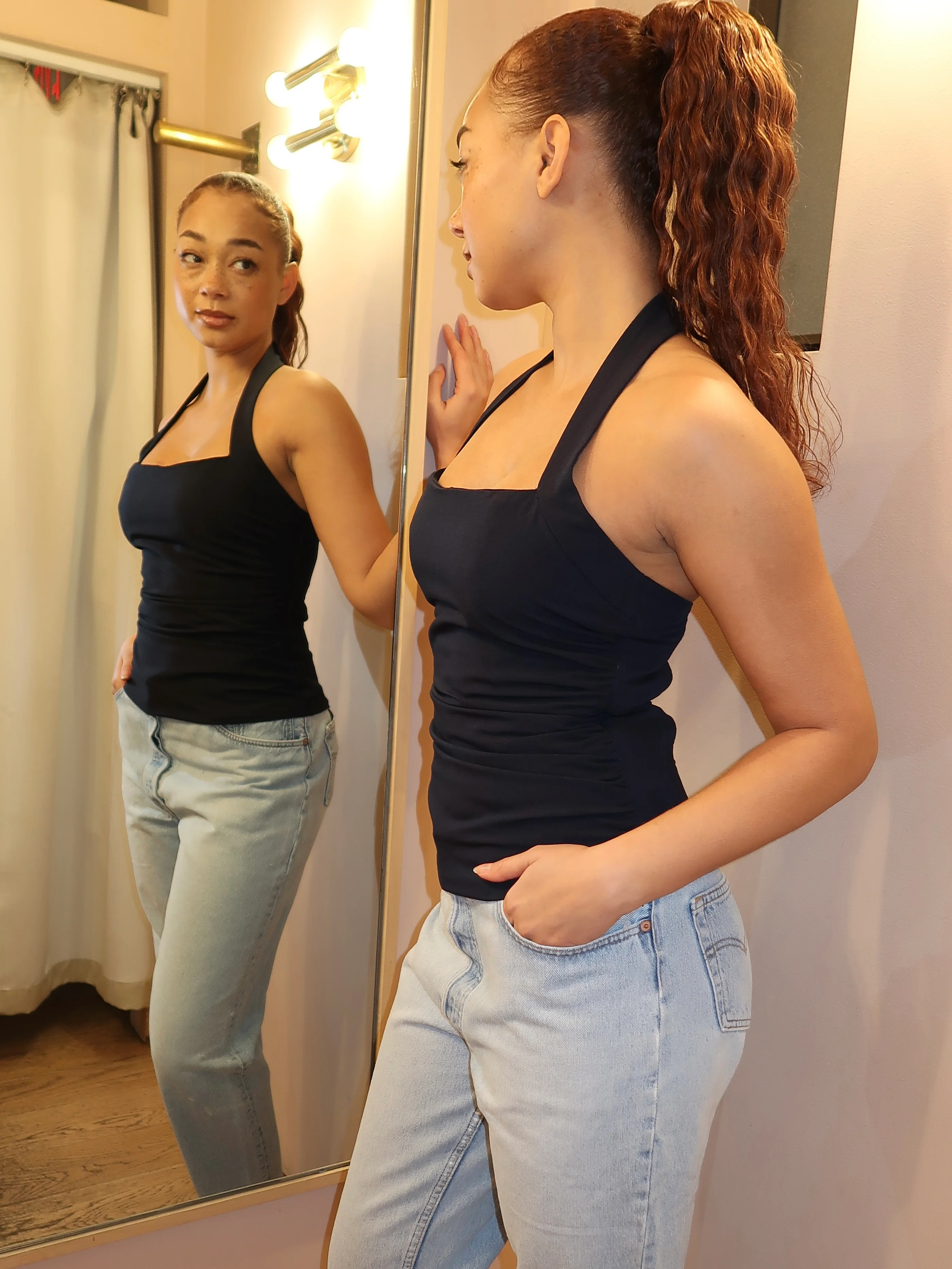Ventura Top in Navy - Image 2