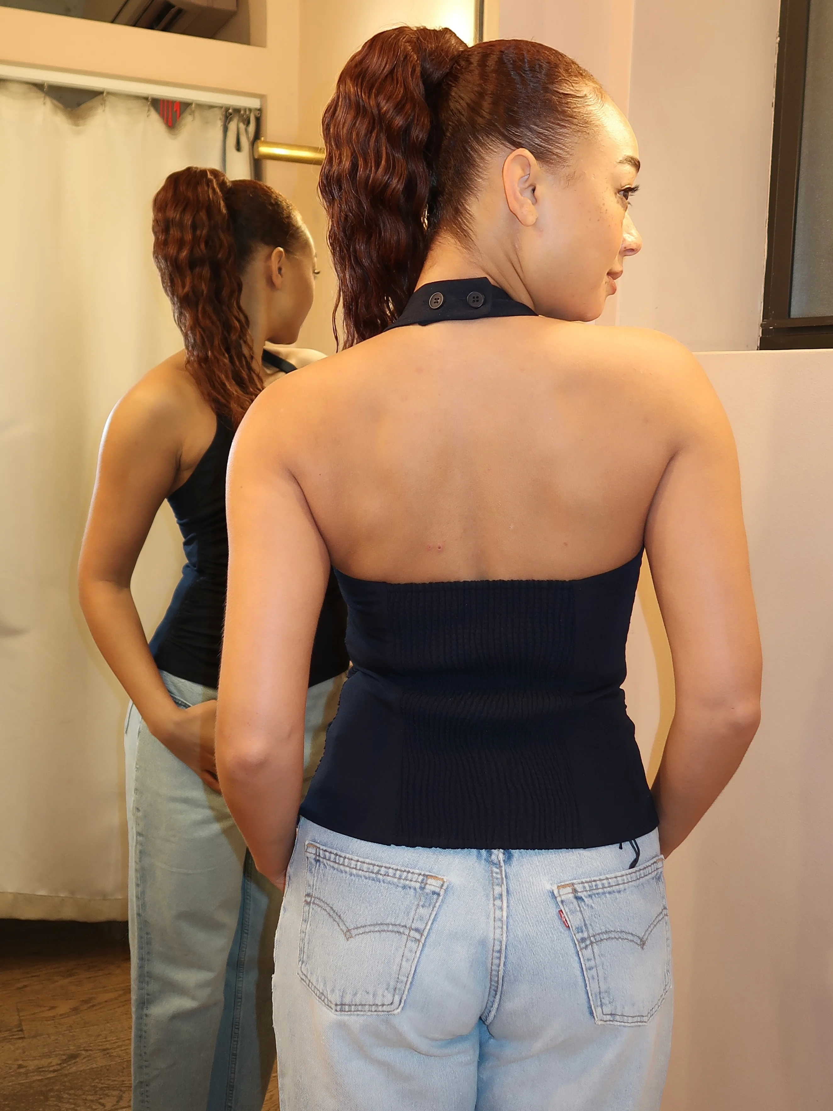 Ventura Top in Navy - Image 3