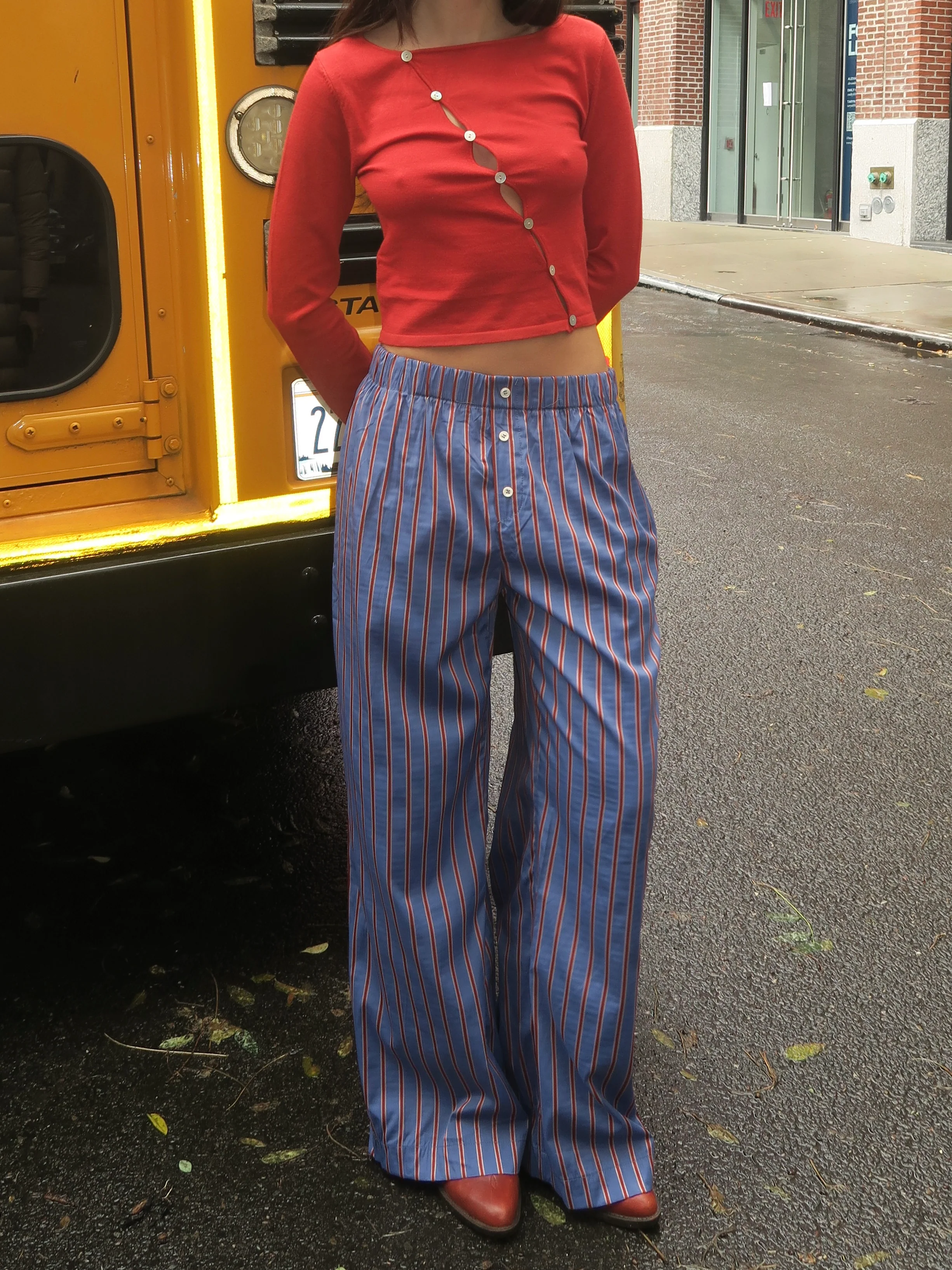 Wallace Striped Pant in Blue - Image 2