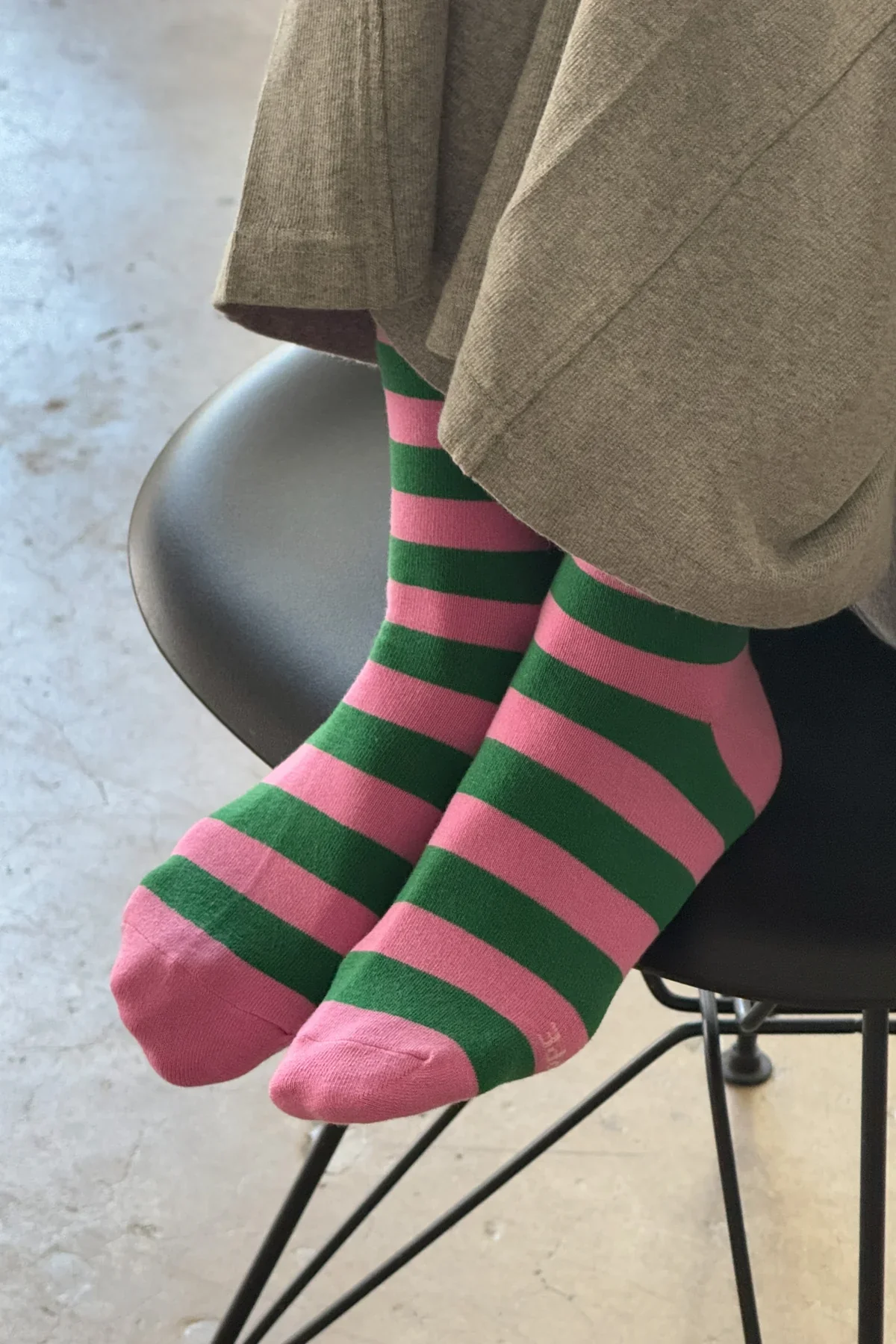 Wally Socks in Pink Stripe