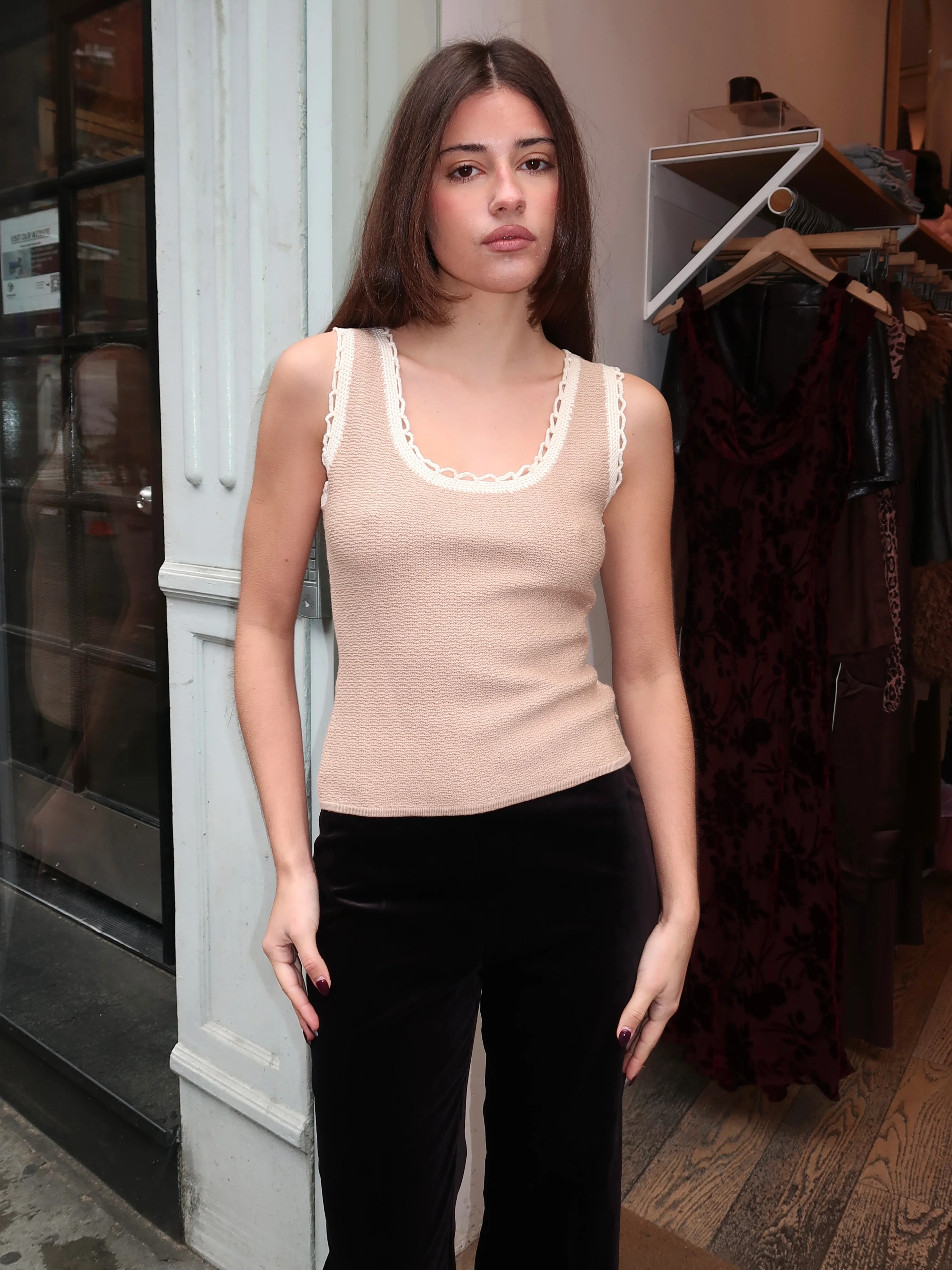 Willow Top in Taupe
