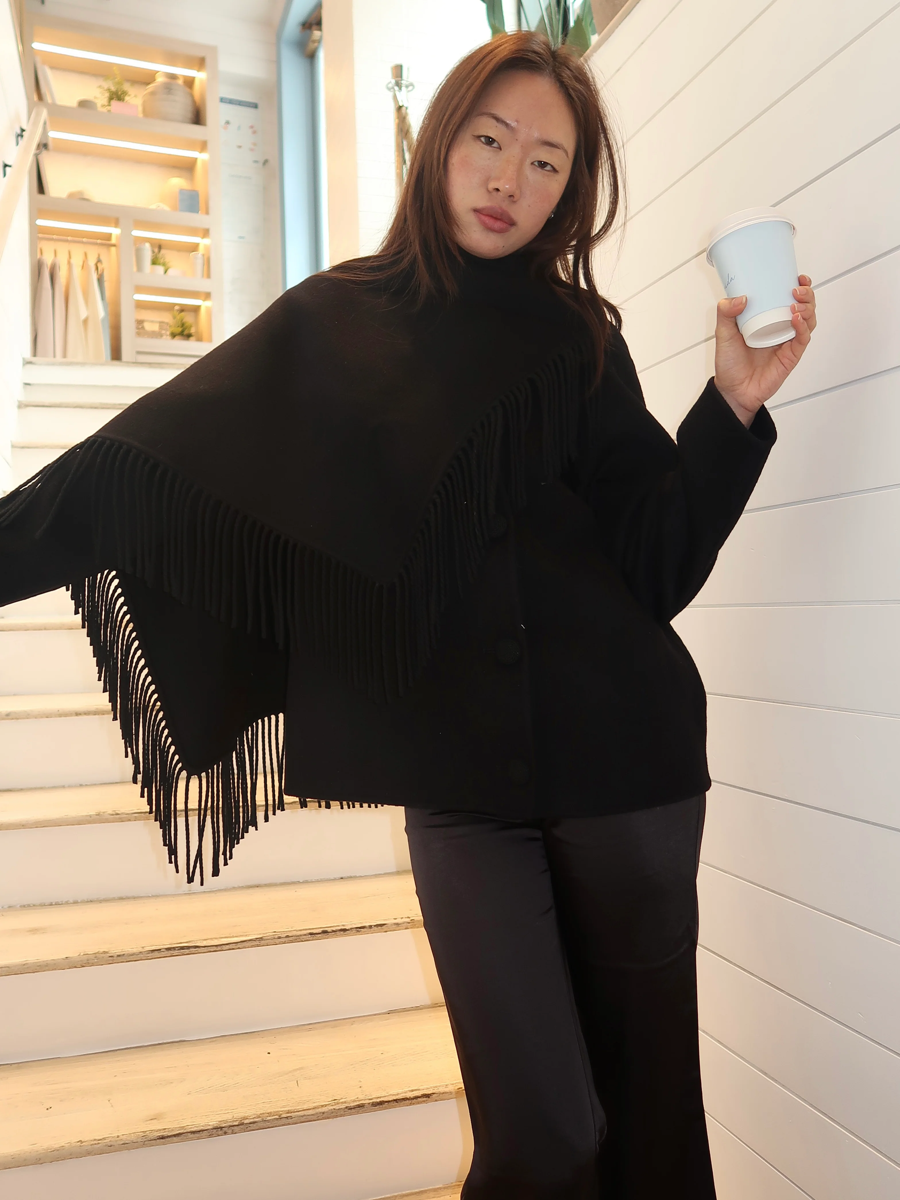 Wren Coat in Black