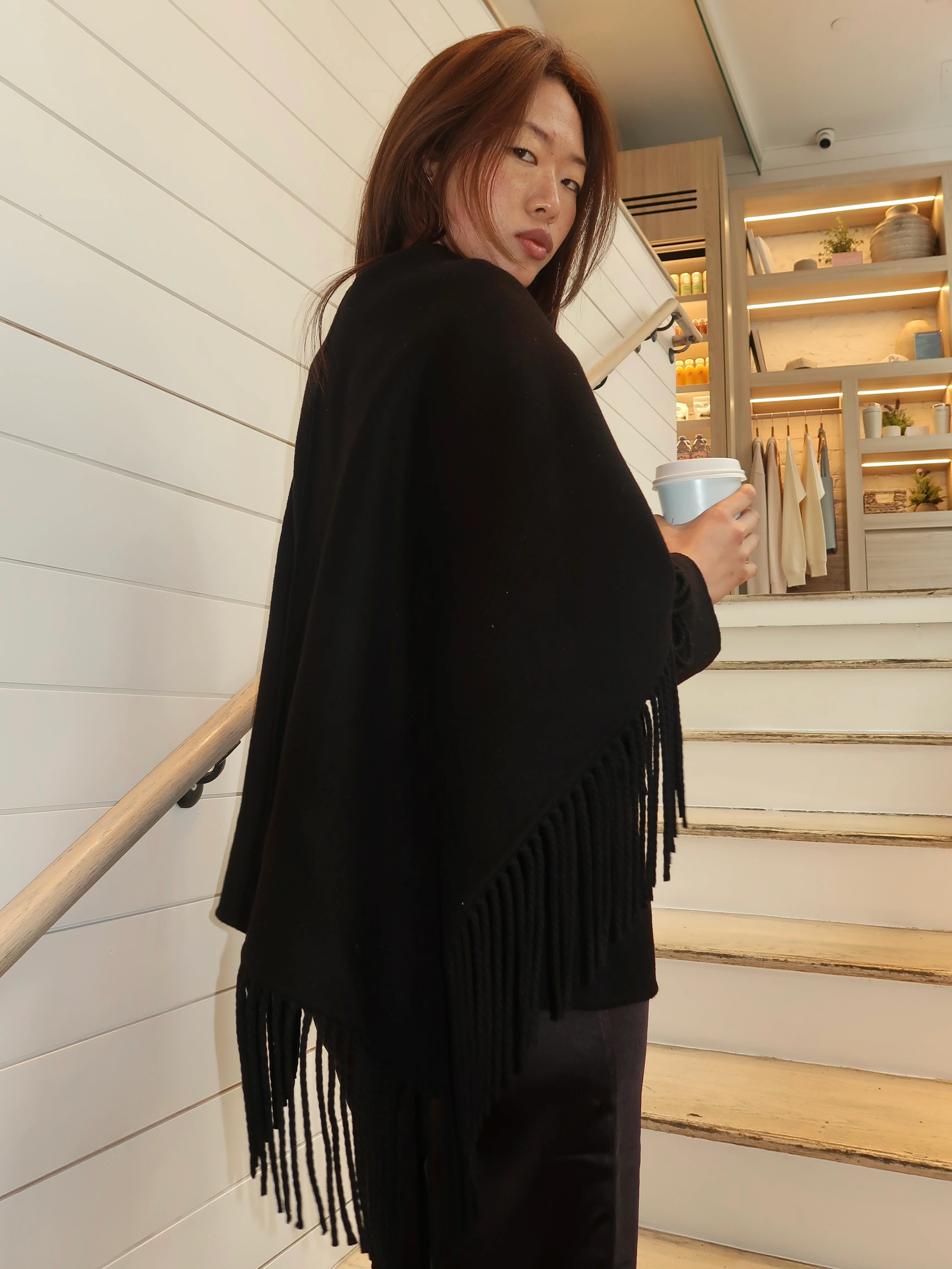 Wren Coat in Black - Image 3
