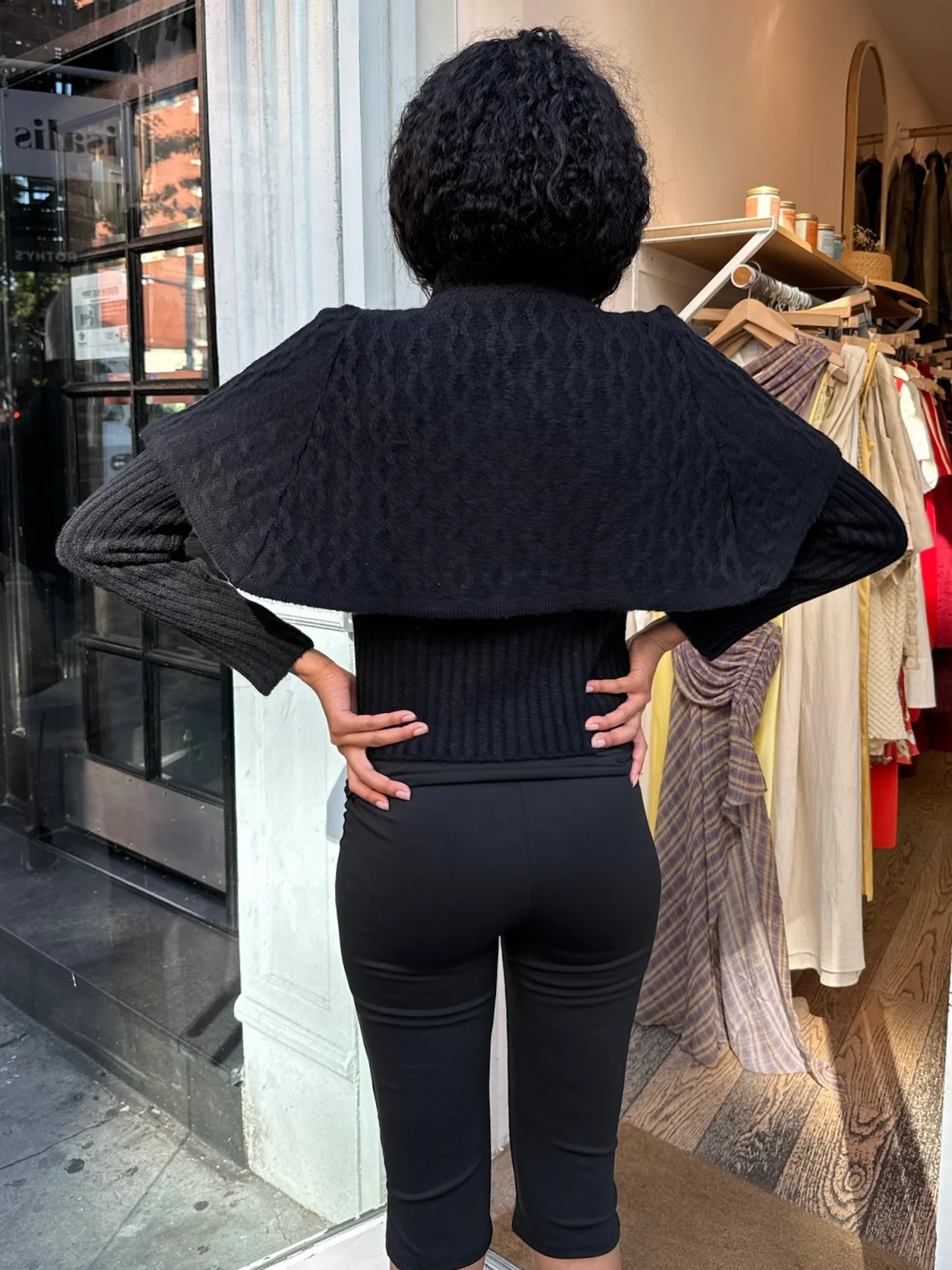 Yanai Knit Top in Black - Image 4