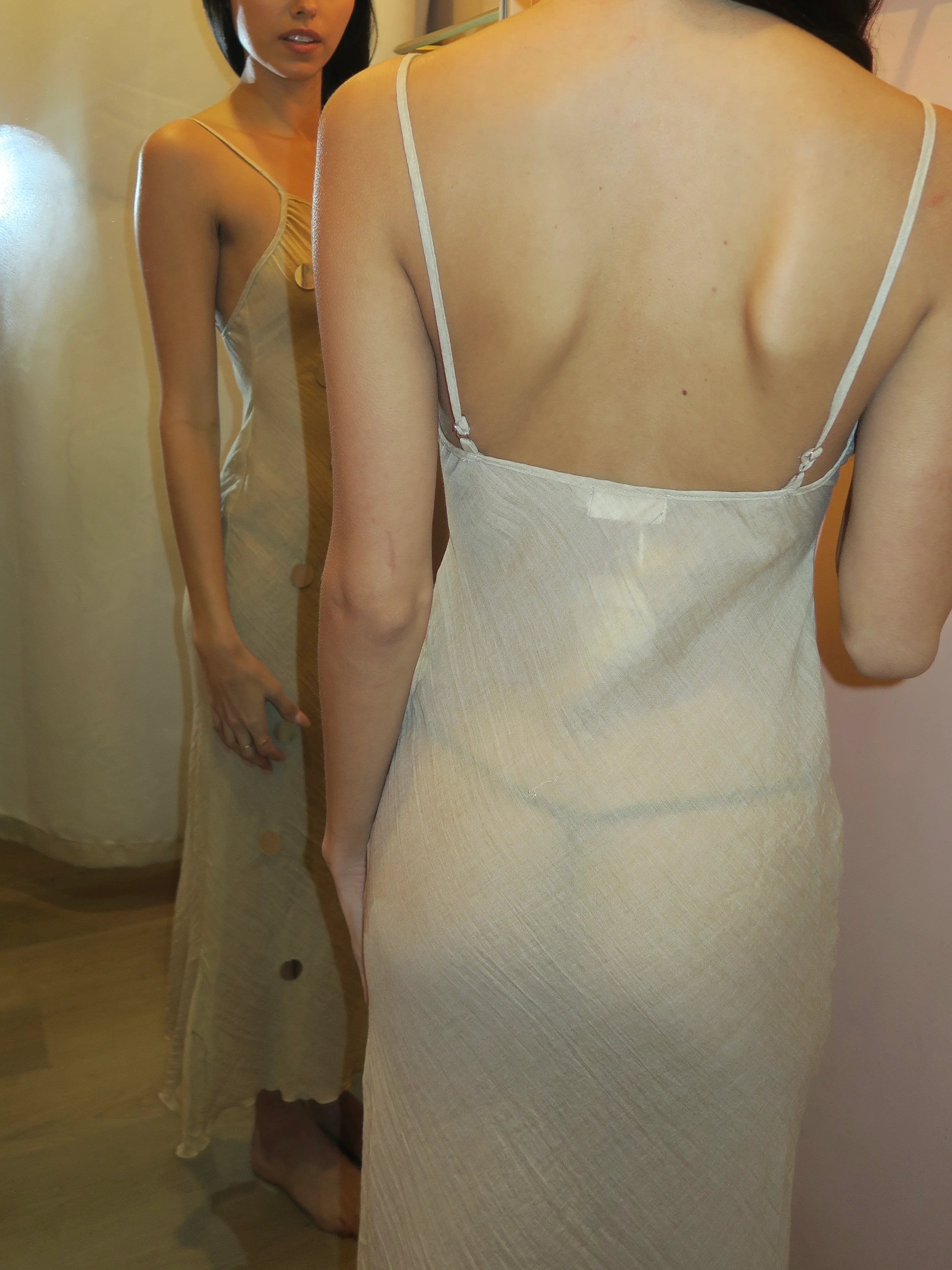 Yucca Midi Dress in Sand Sequin - Image 3